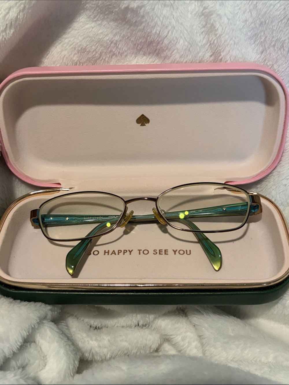 kate spade  glasses and case NEED LENS …Made in Italy